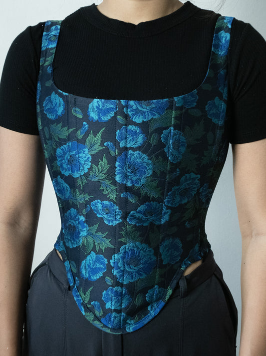 Brigitte Corset- Blue Ivy